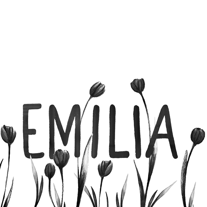 Birth card – Emilia