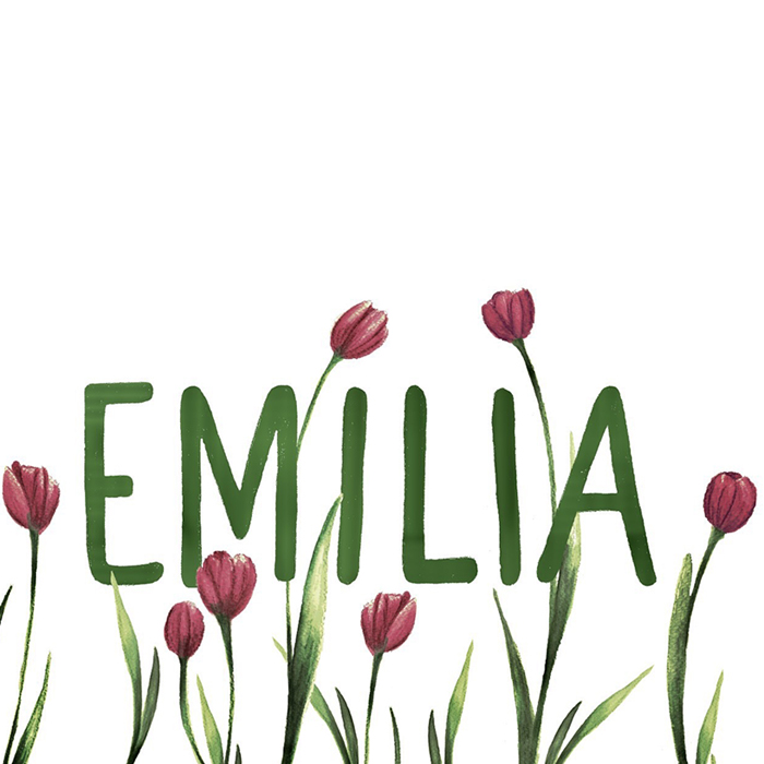 Birth card – Emilia